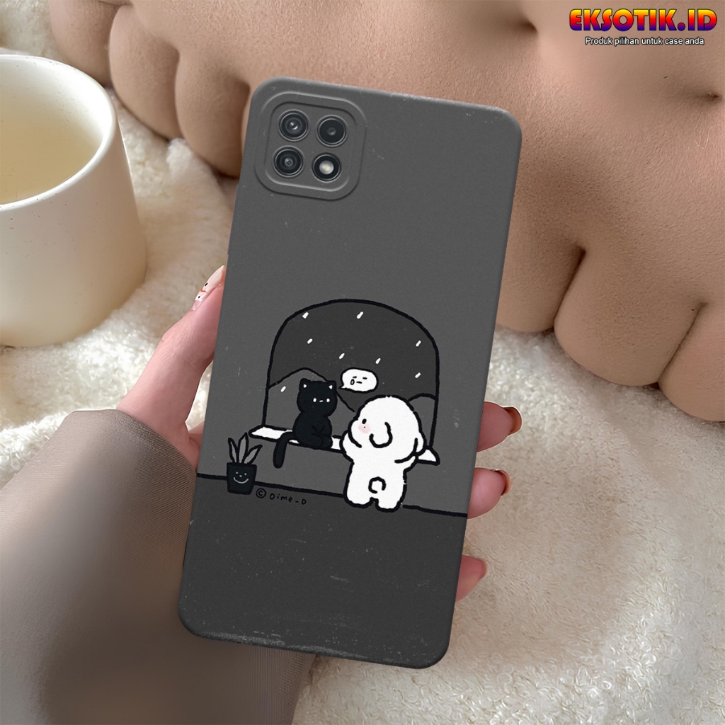 Case Samsung A22 5G - Casing Samsung A22 5G - Fashion Case - Silikon Samsung A22 5G  - Motif Keren D