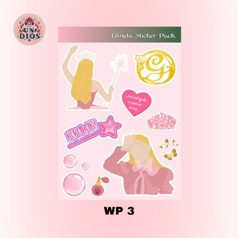 

Sticker Pack Wicked - Elphaba dan Glinda Galinda WP3 WP4