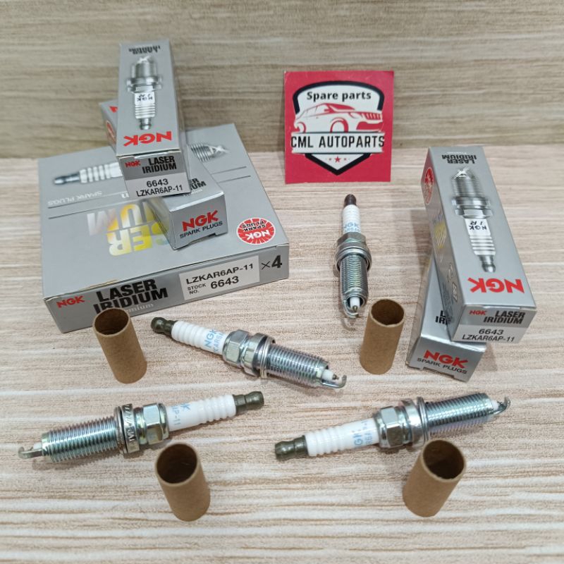BUSI LASER IRIDIUM LZKAR6AP-11 NGK 6643 GRAND AVANZA LIVINA EVALIA