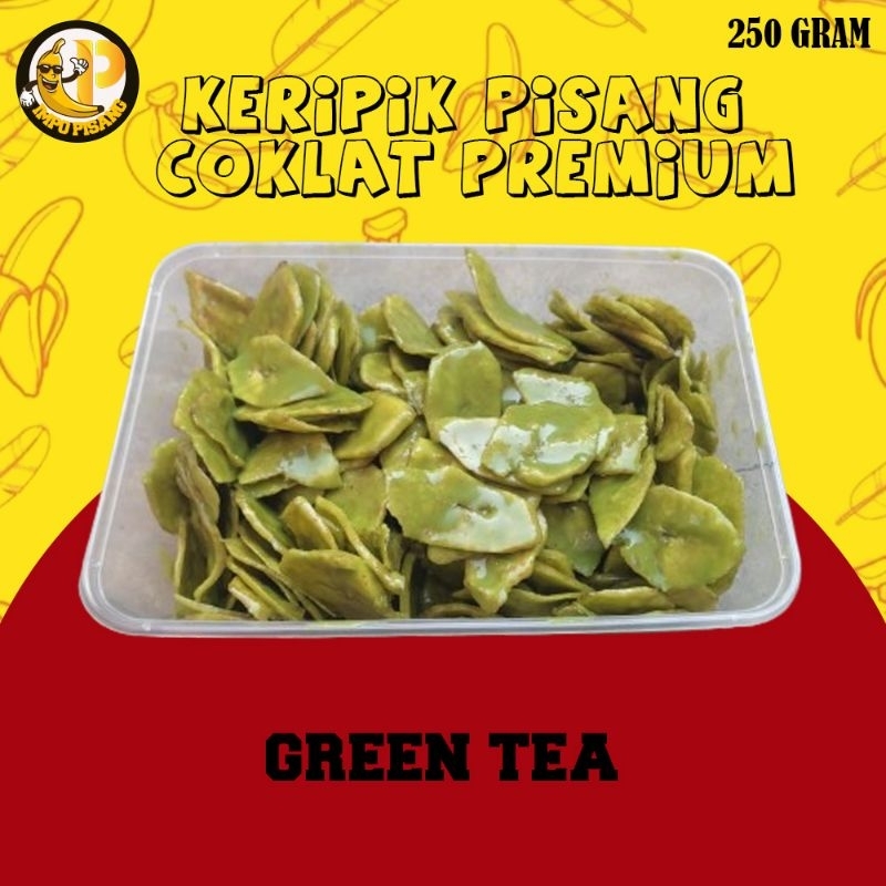 

keripik pisang lumer rasa matcha