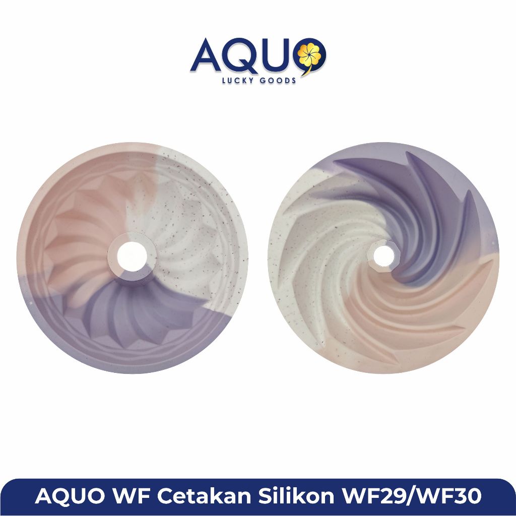 AQUO WF29/WF30 Cetakan Silikon Cetakan Kue Spiral Silikon/Food Grade/Anti Lengket/Warna Pastel