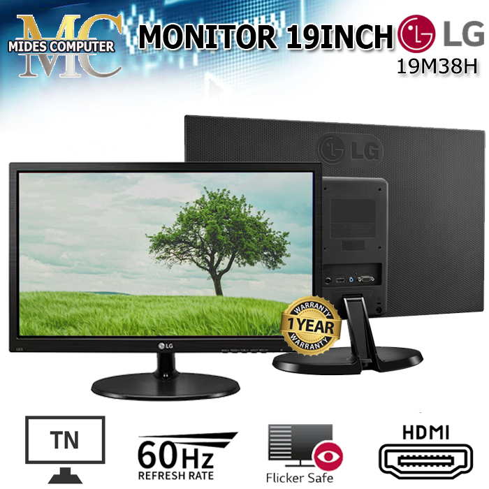Monitor LG 19Inch / Monitor 19Inch LG 19M38H