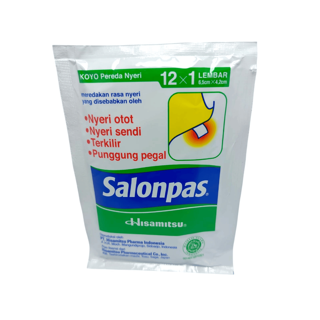 

Salonpas Koyo 12 X 1 Lembar / Pereda Nyeri Otot Sakit Kepala Nyeri Sendi