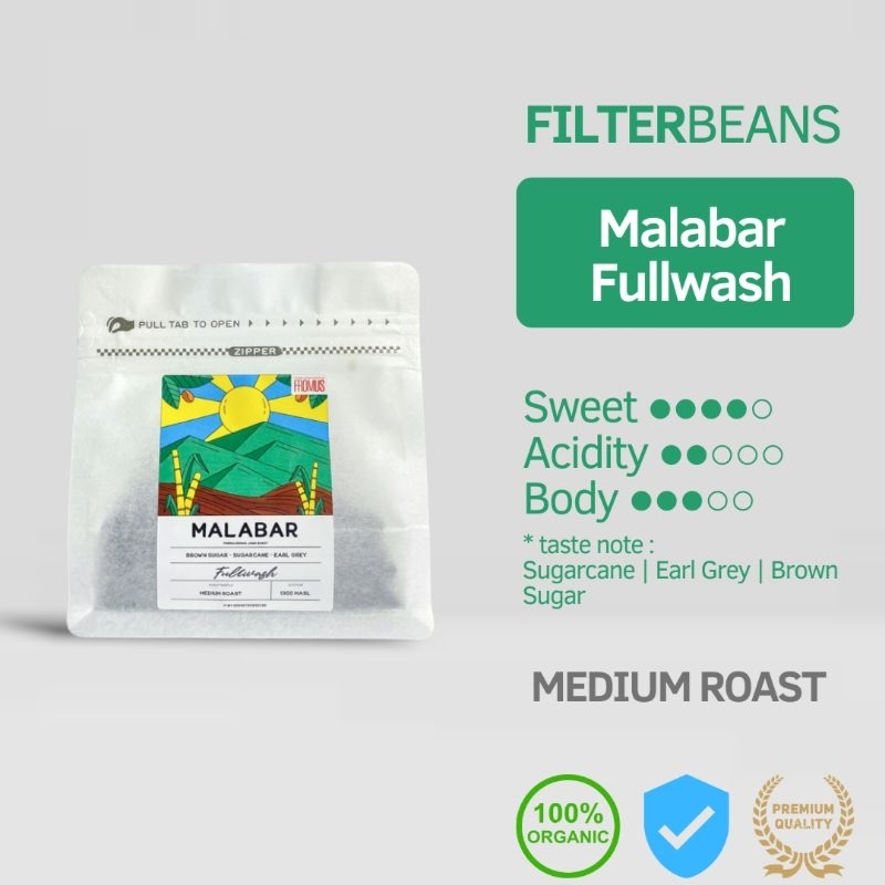 

Biji Kopi Filter Malabar Fullwash 200g