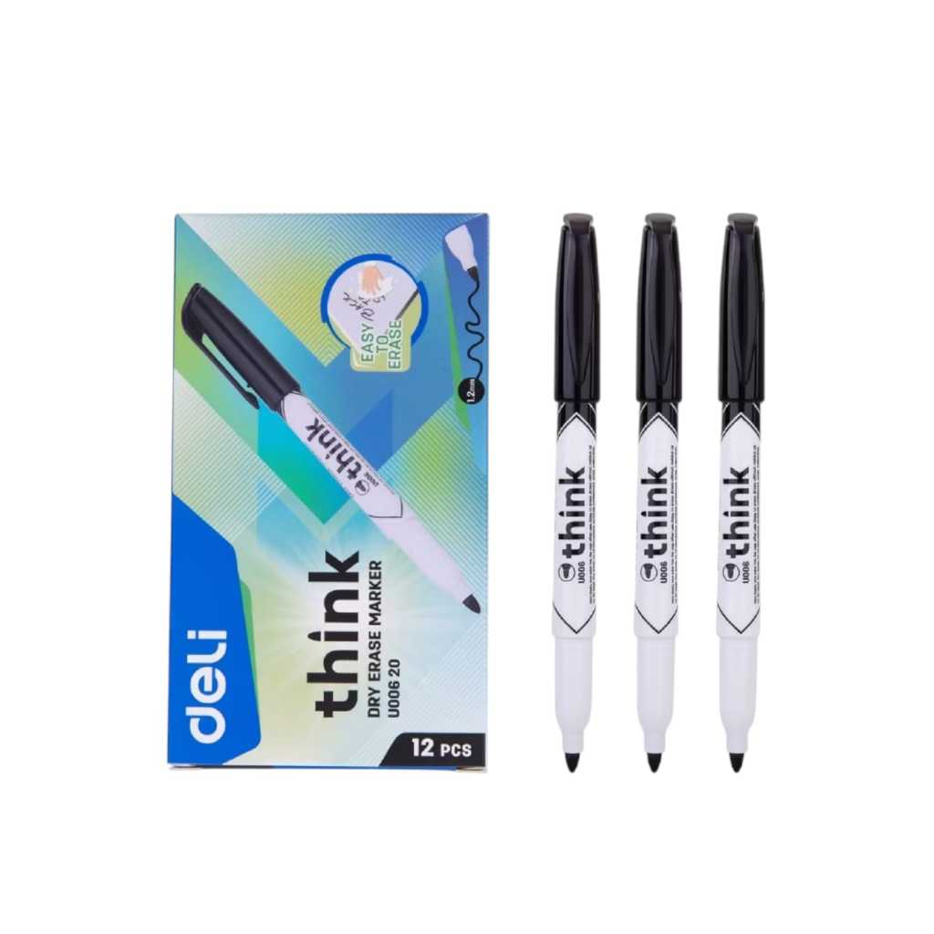 

DELI - EU00620 Spidol Whiteboard Marker / Papan tulis 1pc mudah di hapus dan tidak beracun