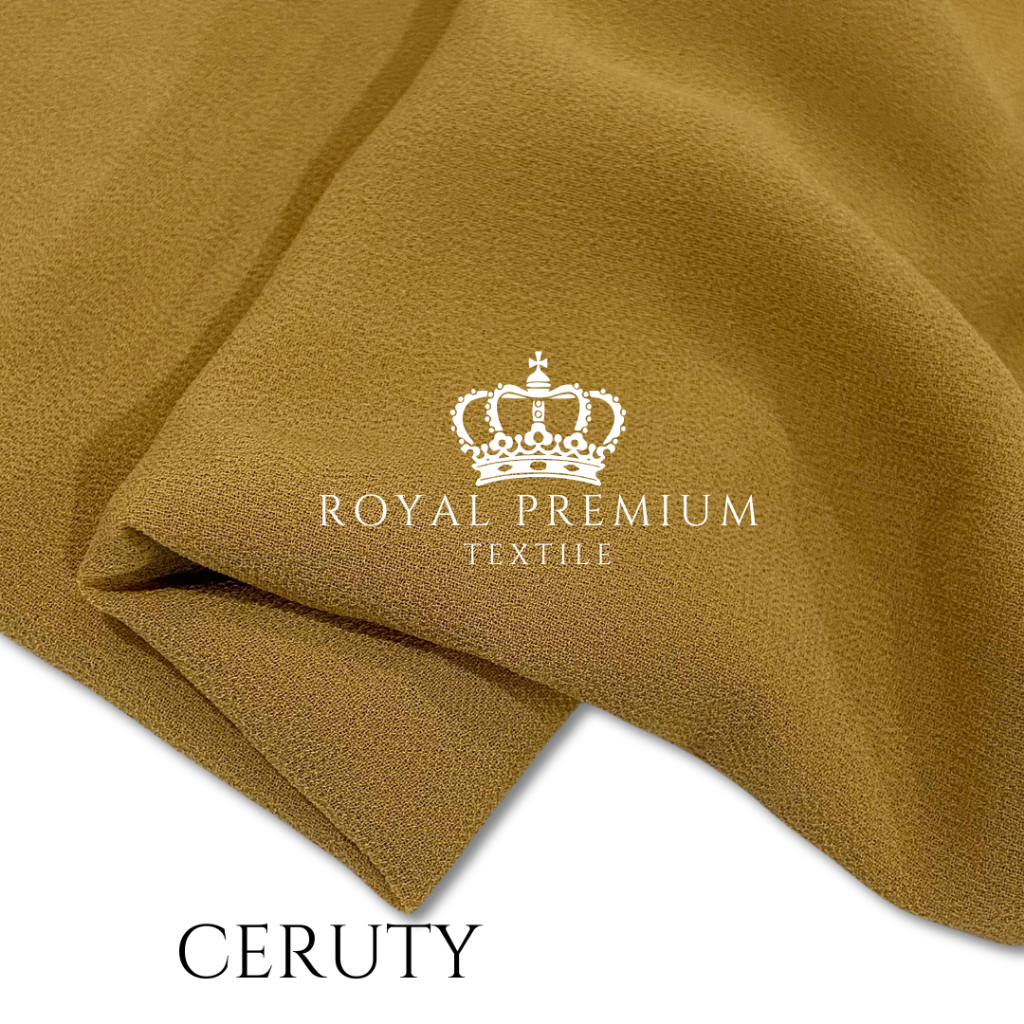 Kain Ceruty Baby Doll 60 Yard - 1 Roll Kain Ceruti Bahan Hijab Gamis