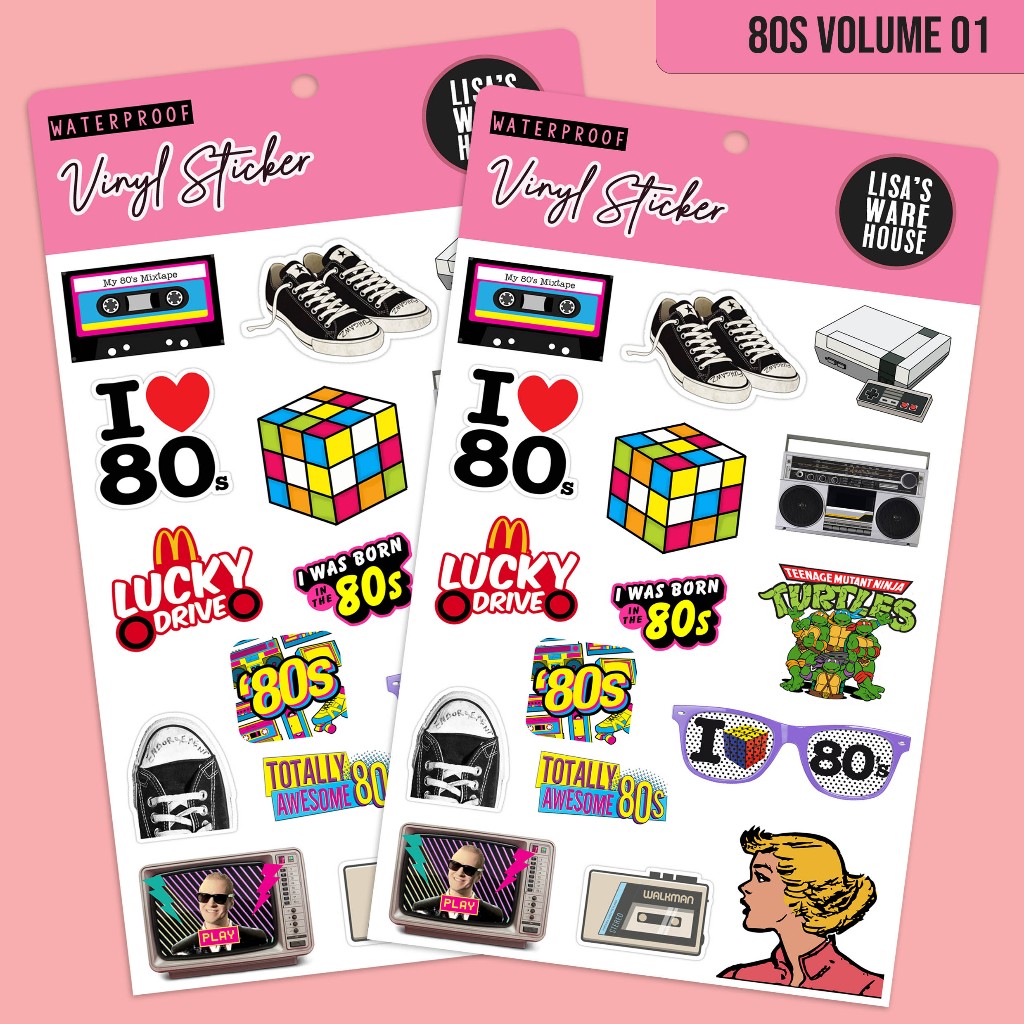 

Sticker I Love 80s Volume 01