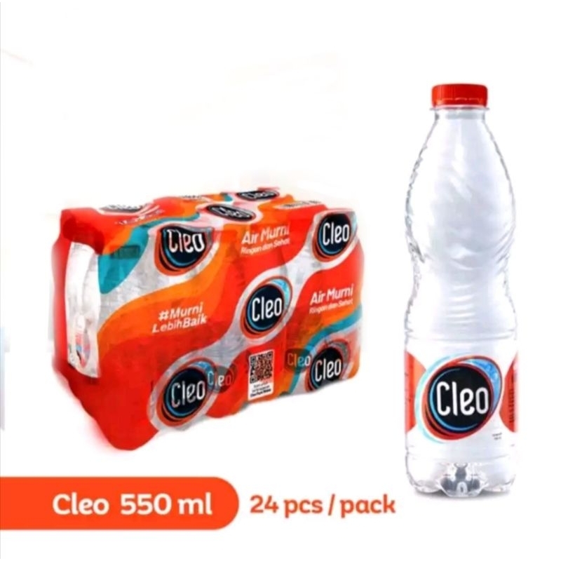 

✅Cleo Air Minum kemasan botol 550ml /Pack isi 24 botol(MINGGU BUKA)