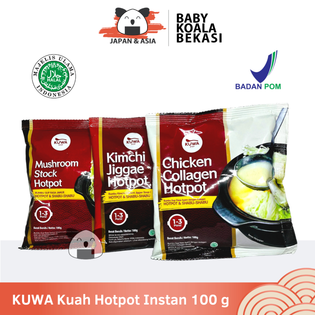 

KUWA Chicken Collagen & Kimchi Jiggae 100g Halal | Kuah Hotpot Instan. - Bekasi