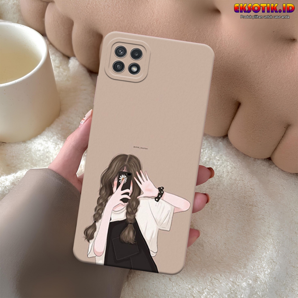 Case Samsung A22 5G - Casing Samsung A22 5G - Fashion Case - Silikon Samsung A22 5G  - Motif Keren D