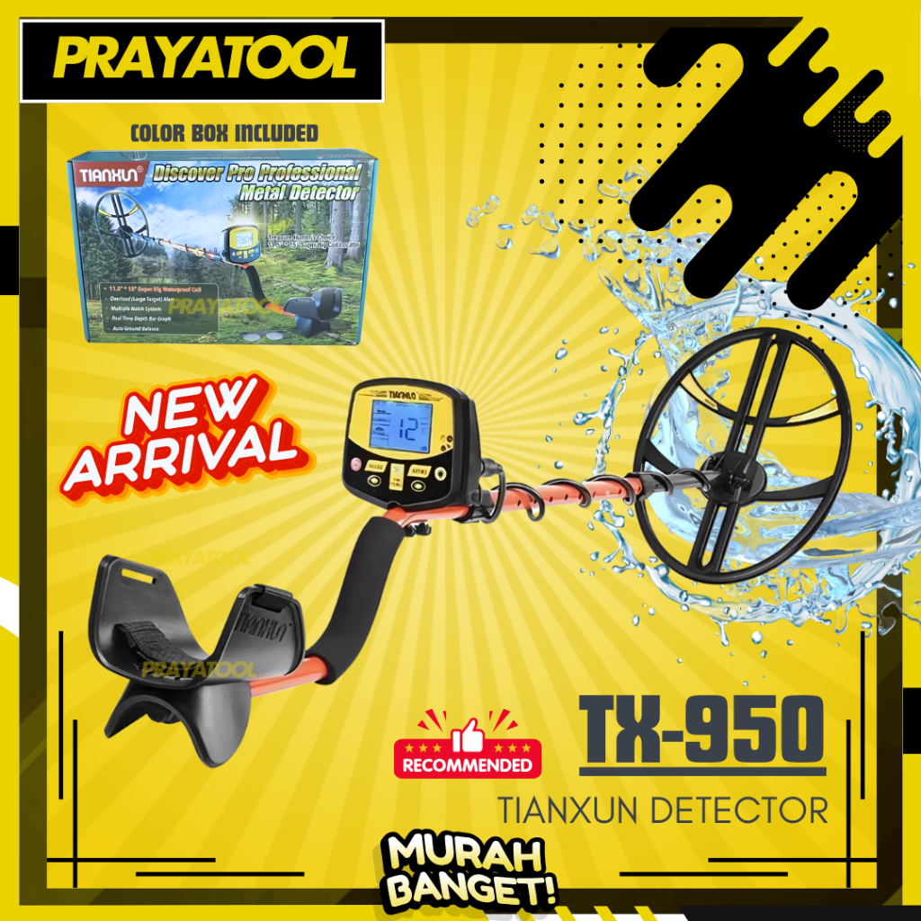 METAL DETECTOR TX950 ORIGINAL TIANXUN TX950 Metal Detektor TX950 Logam Emas Gold Silver Besi Alumuni