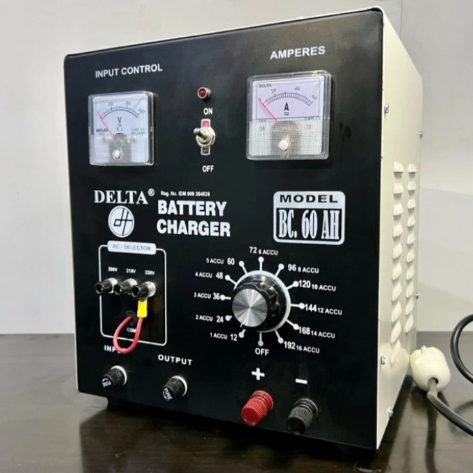 Battery Charger 60A Delta DT-660D / BC60A 12V/24V/36V/48V Bisa Charger Banyak Sekaligus