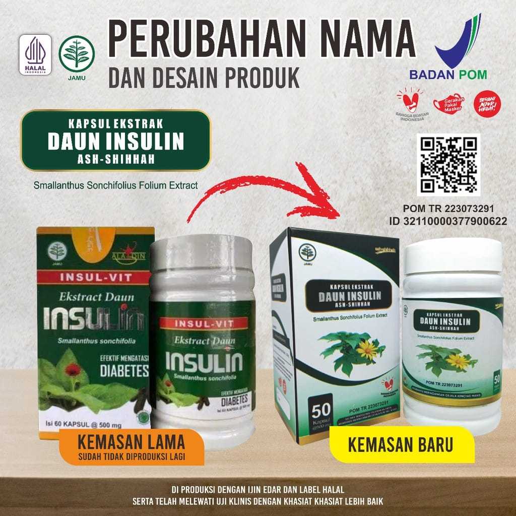 

Insul Vit Ash Shihhah ekstrak daun insulin herbal untuk diabetes