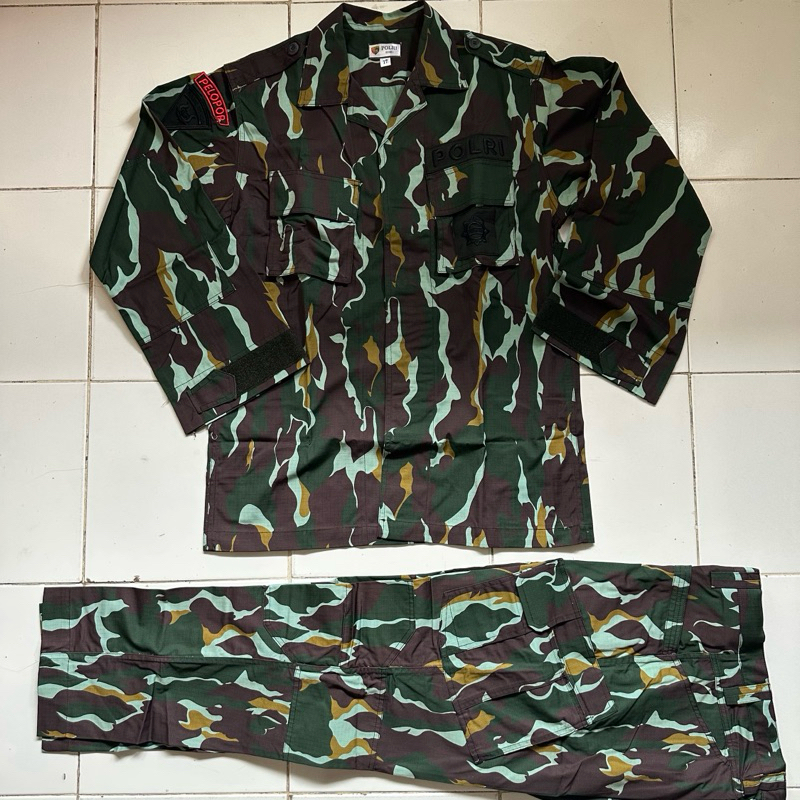 BAJU PDL LORENG BRIMOB ASLI JATAH