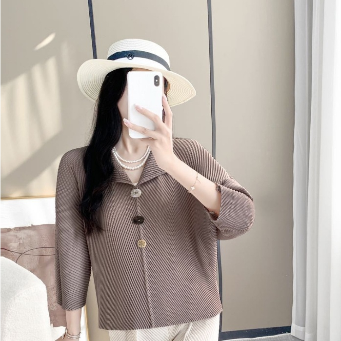 Atasan Wanita Atasan Plisket Premium Pleats Top - Camilla Top