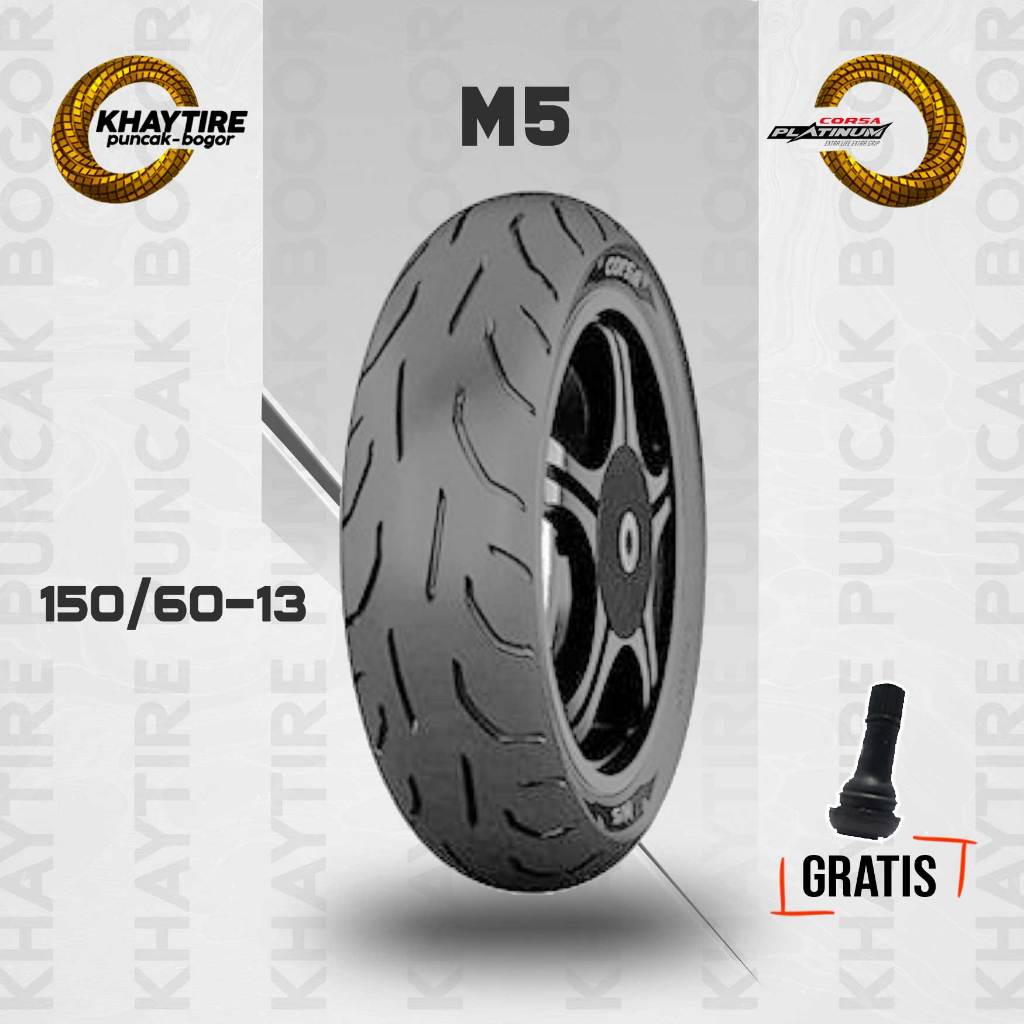 Ban Belakang Motor NMAX // CORSA PLATINUM M5 150/60 Ring 13 Tubeless