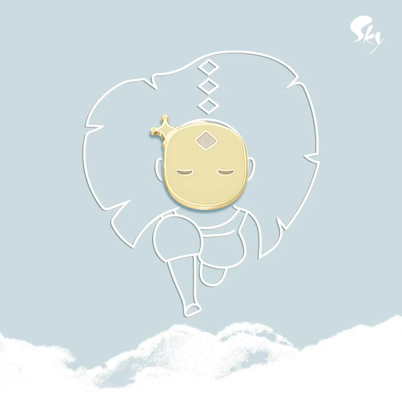 [READY STOCK] Chibi Mask Pin Sky COTL