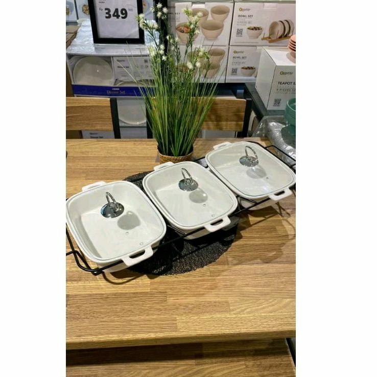 prasmanan set Informa 3pcs dengan rak