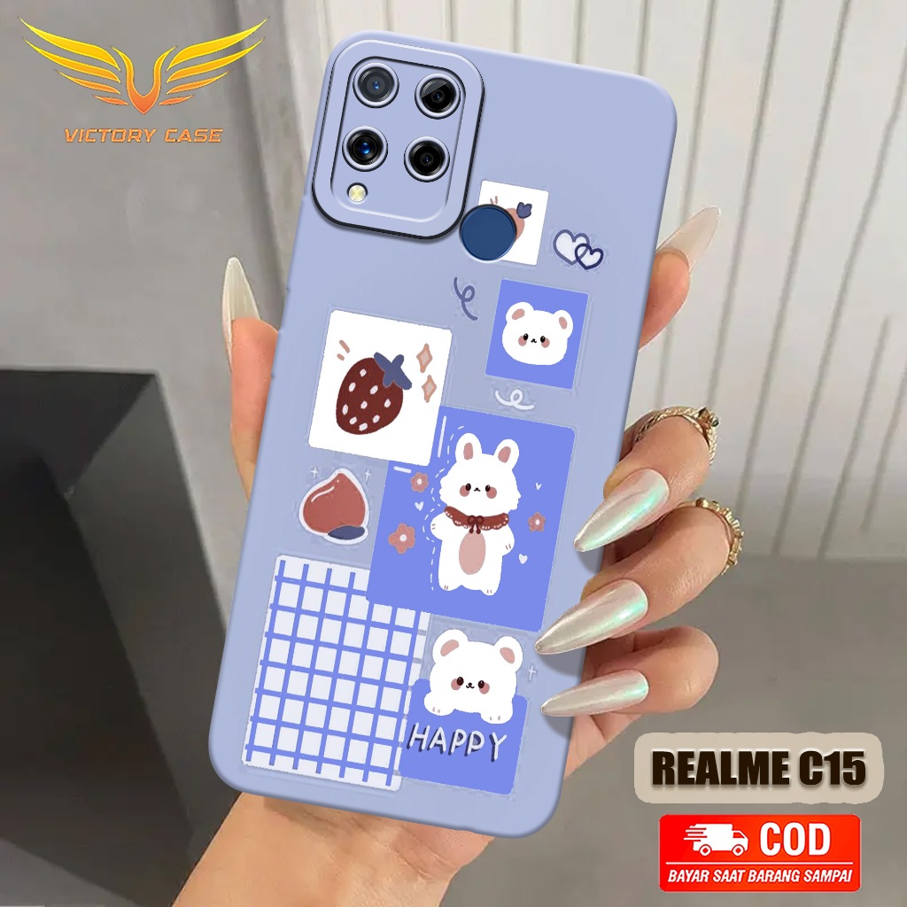 New Kartun Case - Softcase Realme C15 Terbaru - Case Hp Realme C15 - Casing Realme C15 - Case Lentur