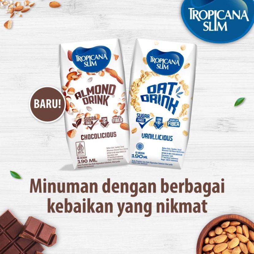 

Tropicana Slim Oat Drink 190ml Ready To Drink