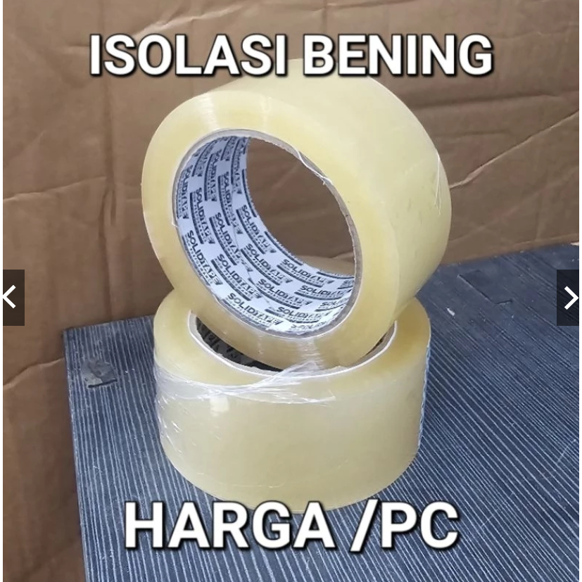 

MIC (7PC = 1KG) LAKBAN BENING PB 261 45mm x 100yard SOLID TEBAL LENGKET JAMIN AMAN PACKING PAKET