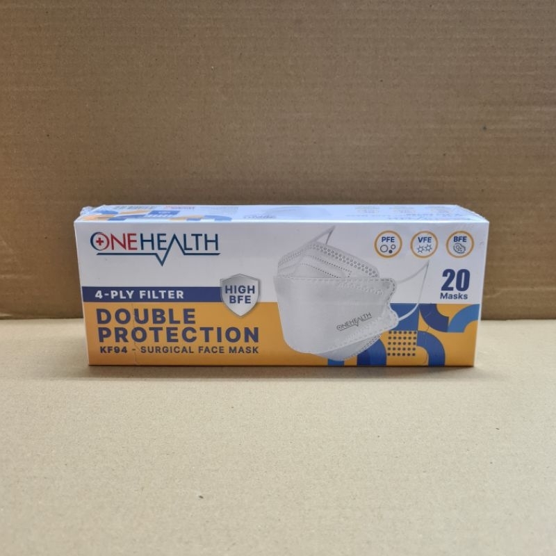 ONEHEALTH KF94 Surgical Face Mask 4ply Filter Masker KF94 isi 20 pcs