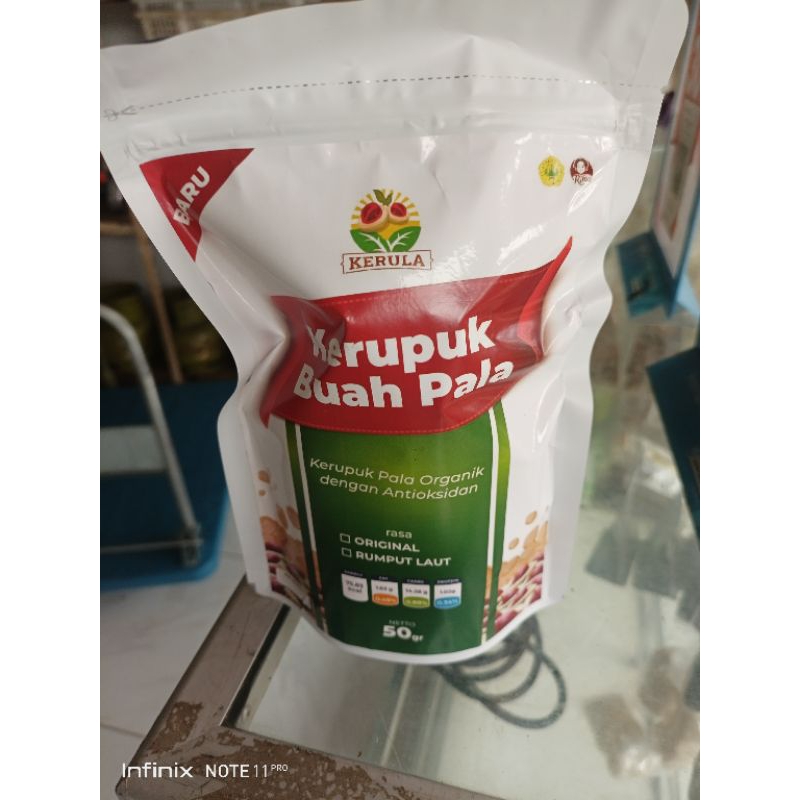 

Kerupuk Buah Pala Keru Organik