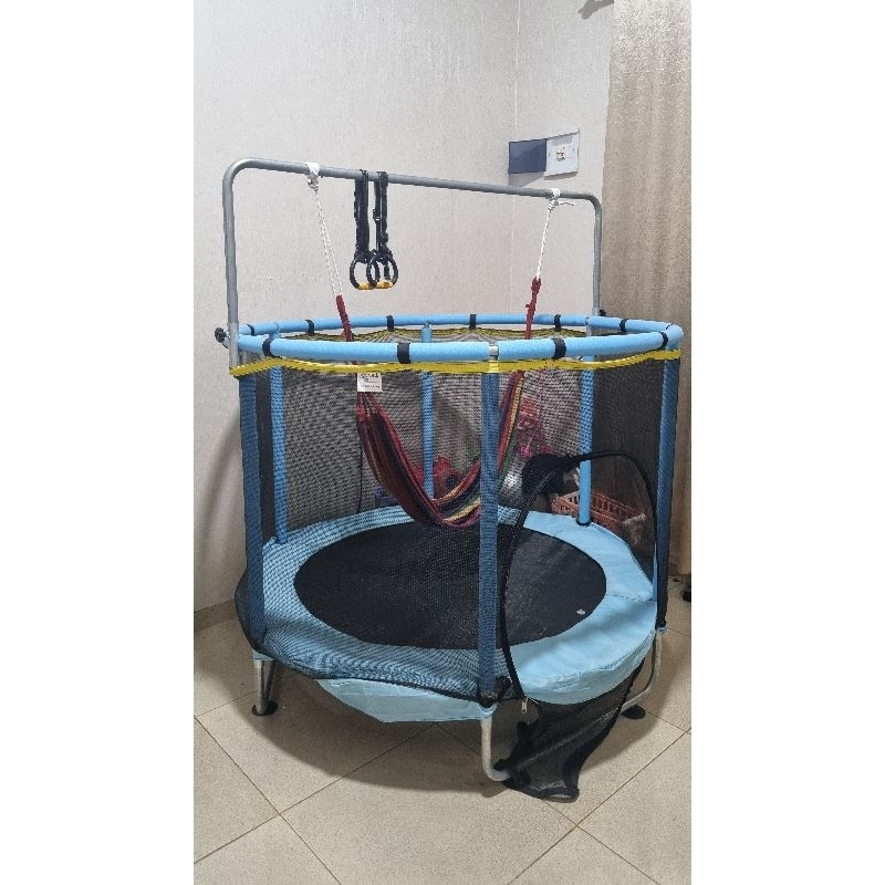 Preloved trampoline one two fit trampolin anak