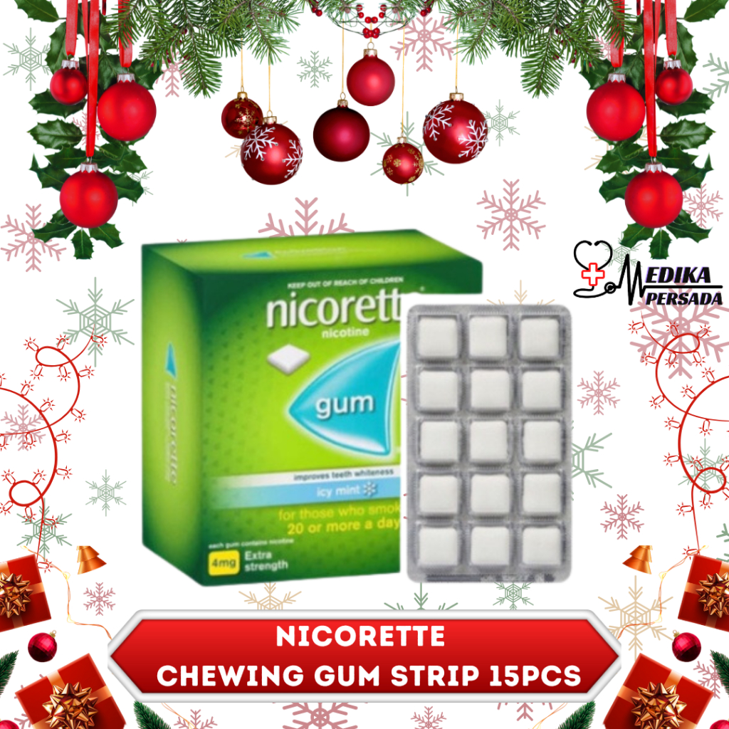 

Medika Persada - Nicorette Quit Smoking Chewing Gum Strip 15pcs | Permen Pengganti Rokok