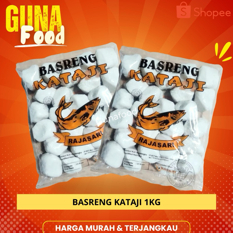 

Basreng Kataji Rajasari mentah 1KG isi 25pcs Bakso/Baso Goreng mentah enak