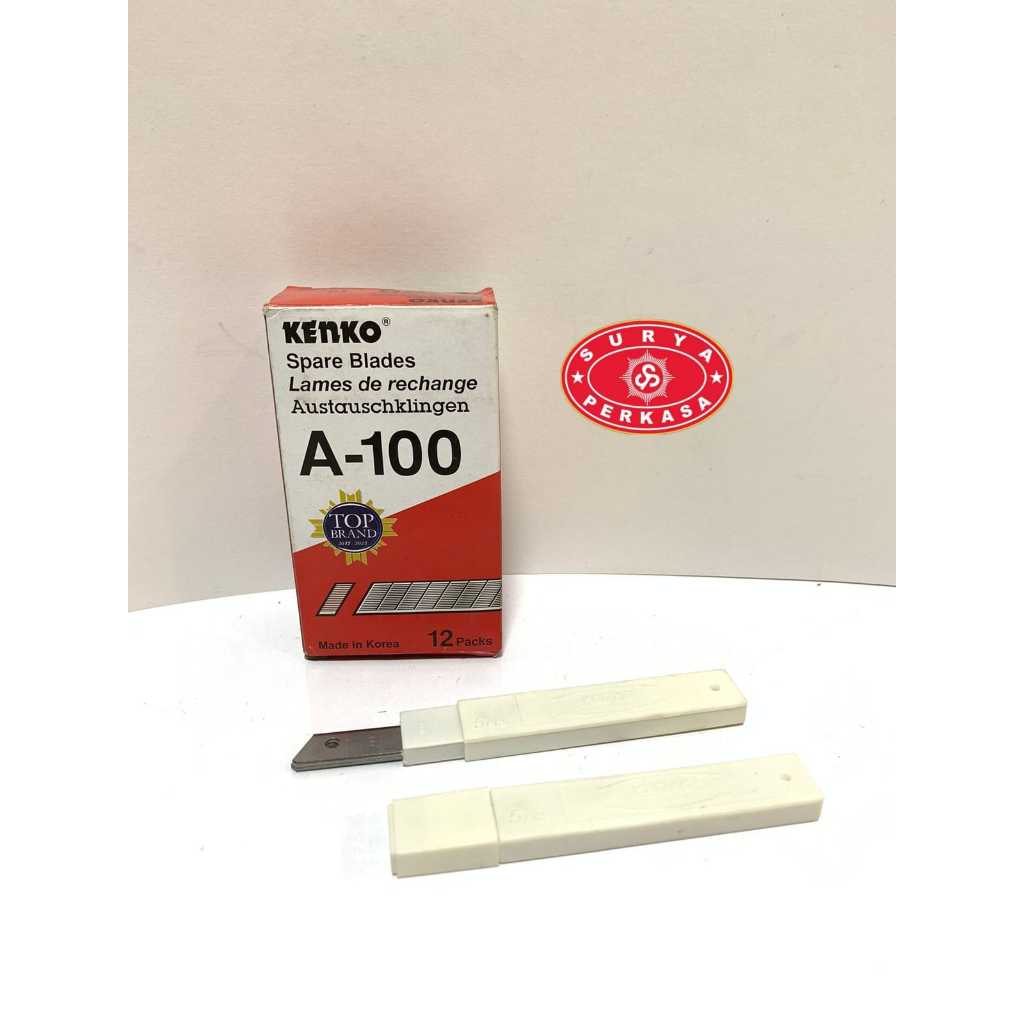 

SURYA PERKASA-ISI REFIL CUTTER KENKO A-100 KECIL ( 1 PACKS 5 CUTTER )