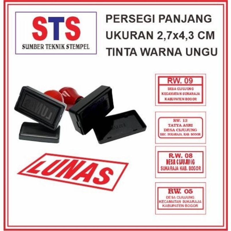 

stempel Otomatis Costum persegi panjang