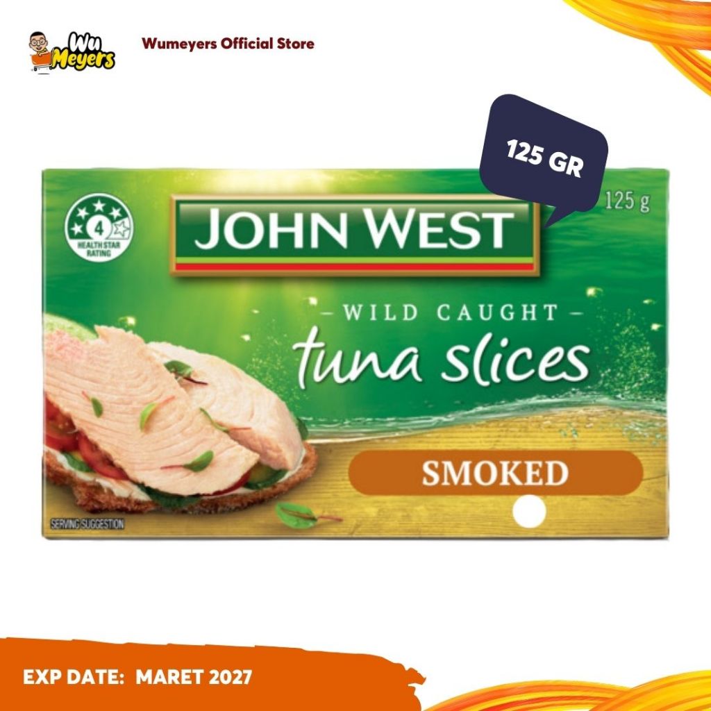 

John West Tuna Slices Smoked 125gr / Ikan Tuna Slices Kaleng