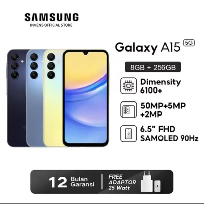 Samsung Galaxy A15 5G - 8GB + 256GB