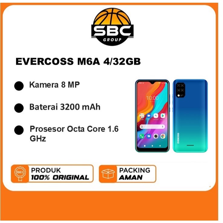 EVERCOSS M6A 4/32GB, 3/16GB