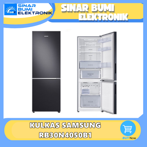 KULKAS SAMSUNG RB30N4050B1 BOTTOM FREEZER SAMSUNG FREEZER BAWAH 290L - RB30