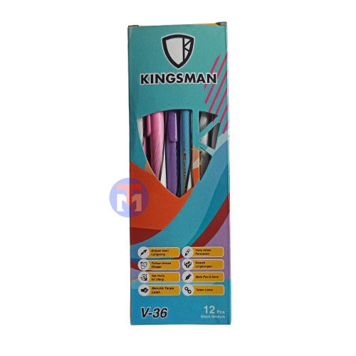 

(12 Pcs) Pulpen Kingsman V-36