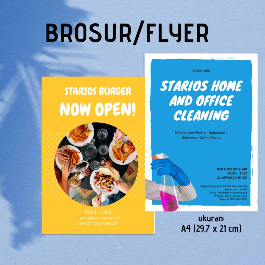 

[A4] Cetak Paket Brosur Leaflet Flyer Kilat Full Color Grosir 100 Lembar