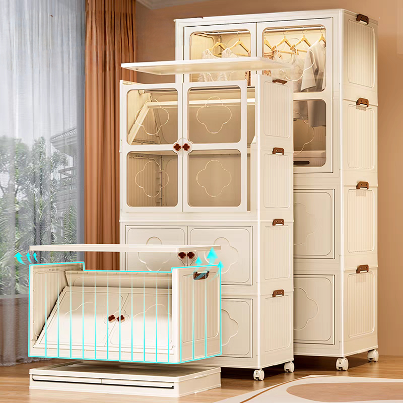 【KUPON 30K】AONEZ Lemari Plastik 55-75cm Pakaian Lemari Pakaian Bayi Lemari Laci Lemari Anak Perempua