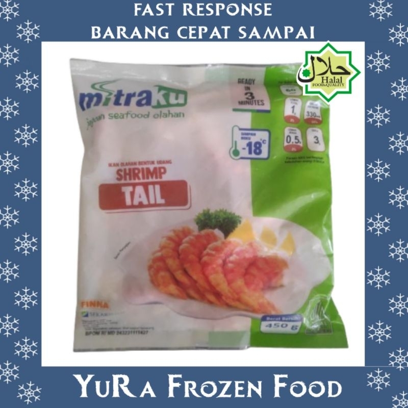 

MITRAKU Shrimp Tail 450 gr Ekor Udang