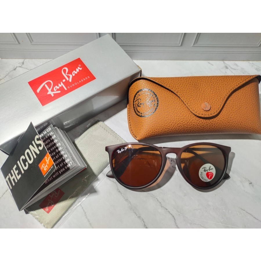 Kacamata Rayban Erika Tortoise RB4171 Lensa POLARIZED full set