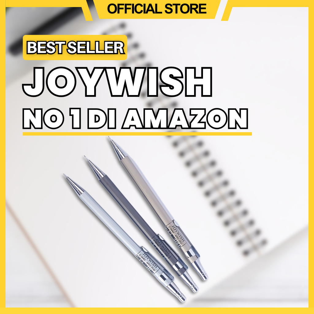 

Mechanical Pencil Pensil Mekanik Joywish 0.5 mm & 0.7 mm - Pencil Mekanik HB & 2B