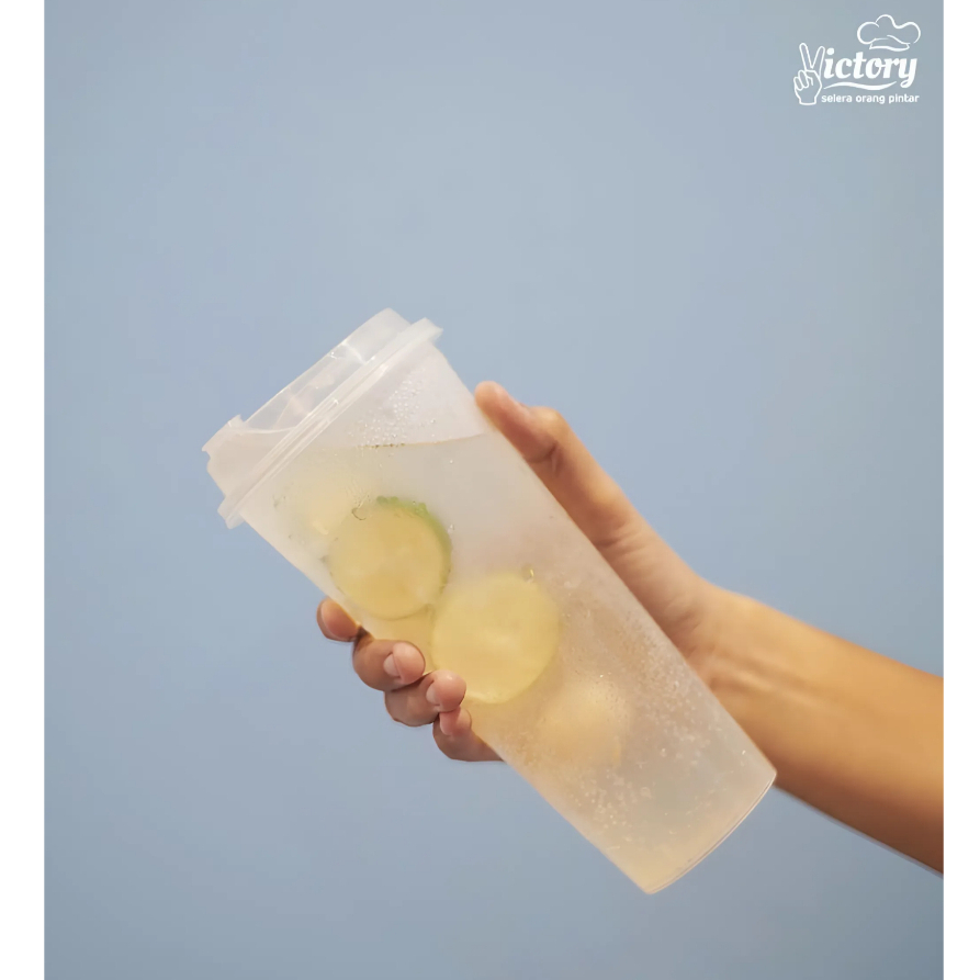Cup PP Injection 24 Oz 22 Oz 700 ml + Lid / Cup Gelas Plastik Injection 24 Oz 22 Oz
