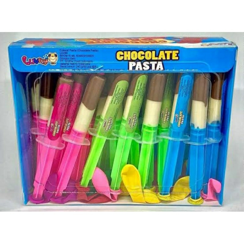 

Luvmi Chocolate Pasta / Coklat Suntik Balon ( isi 30 @6gr )