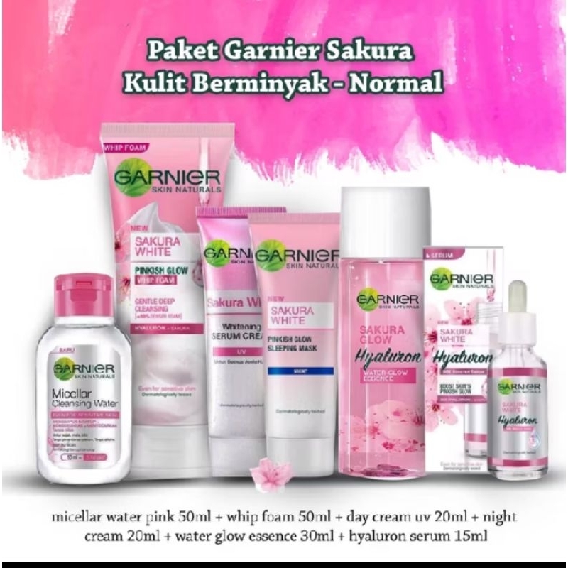 PAKET LENGKAP GARNIER SAKURA ISI 6