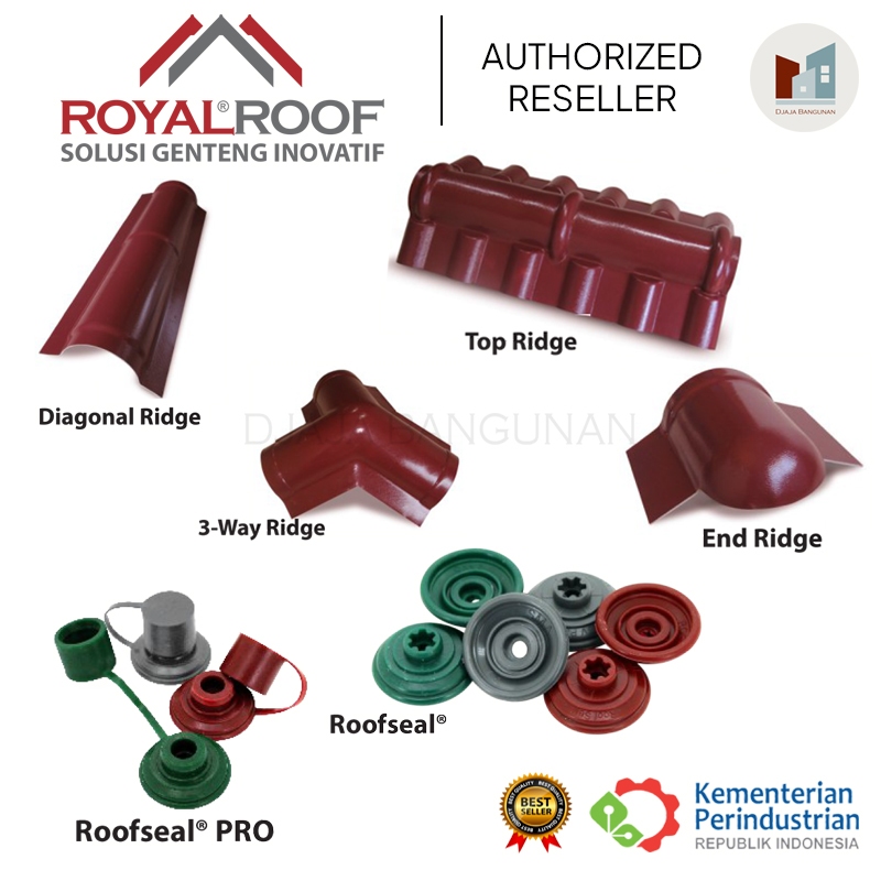 Atap - ROYALROOF Premium Harga termurah merk ROOFTOP ROYALROOF Atap uPVC bukan merk alderon, dr shie