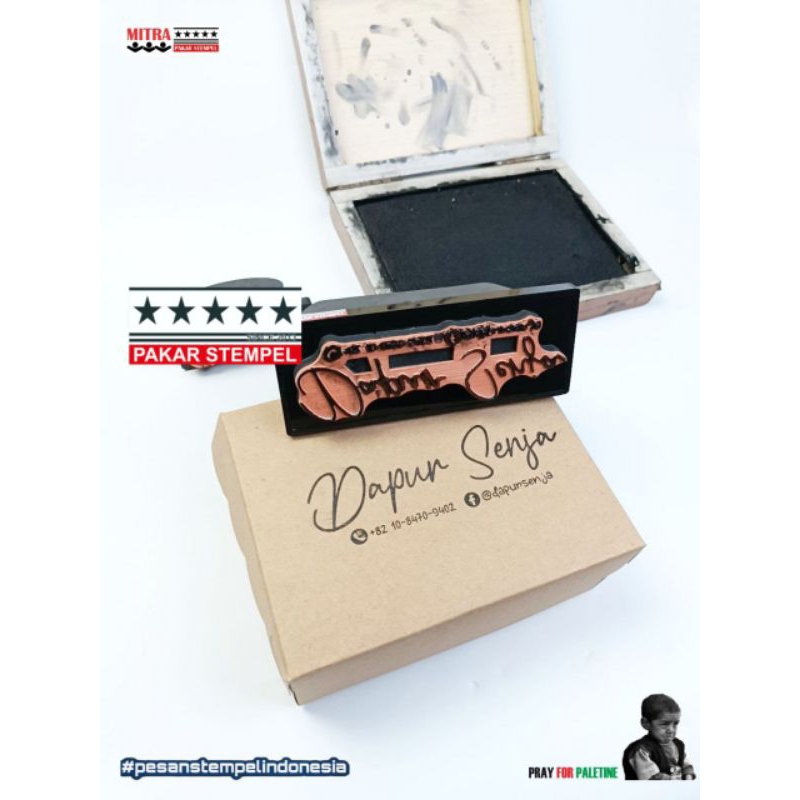 

stempel jumbo custom paper lunch kerdus paper box kertas waterproof anti luntur