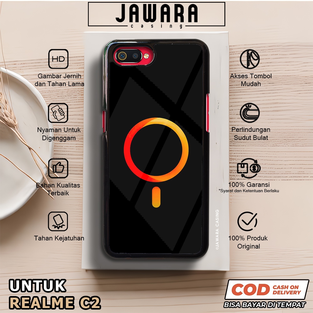 Case Realme C2 Casing Realme C2 [MAGS] Premium Case Glossy Case Hp Realme Jawara Casing Hp Realme C2