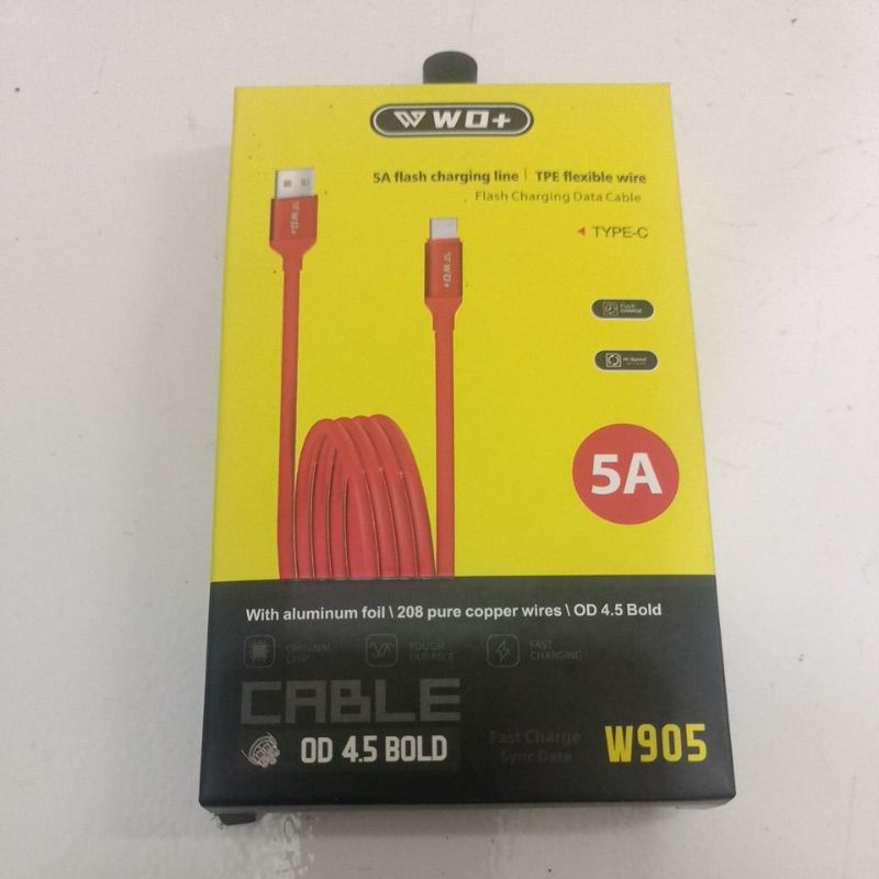 KABEL DATA WWOT W905 TYPE C FAST CHARGING 5 AMPERE