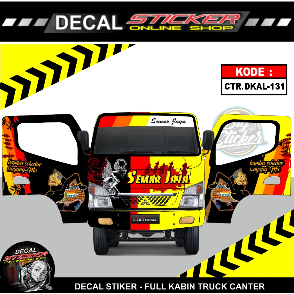 STIKER MOBIL TRUCK CANTER STICKER DECAL PRINT FULL KABIN VARIASI CUSTOM KEREN